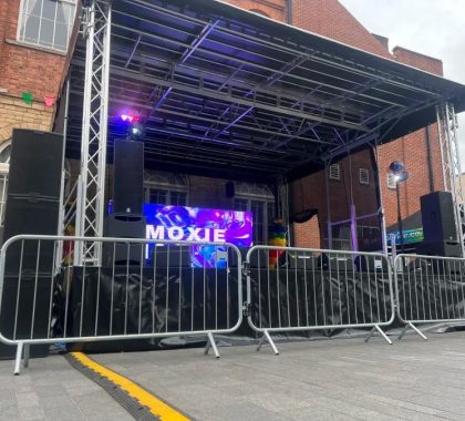 Christmas Light Switch On Stage Hire