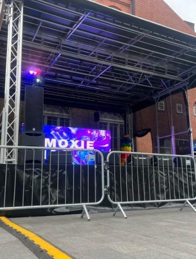 package trailer stage hire